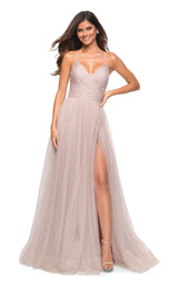 1 of 4 La Femme 30536 Dress Mauve