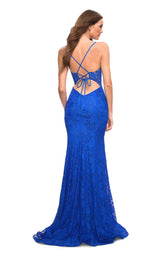2 of 4 La Femme 30537 Dress Royal-Blue