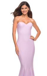 7 of 10 La Femme 30549 Dress Lavender