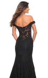 4 of 4 La Femme 30564 Dress Black