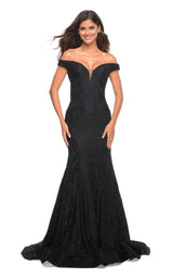 1 of 4 La Femme 30564 Dress Black