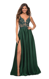 1 of 3 La Femme 30580 Dress Emerald