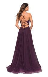 2 of 4 La Femme 30581 Dress Dark-Berry