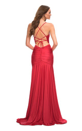 2 of 4 La Femme 30587 Dress Red