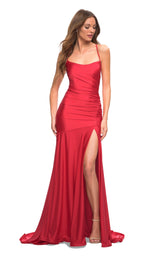 1 of 4 La Femme 30587 Dress Red