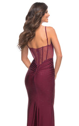 7 of 8 La Femme 30589 Dress Dark-Berry