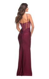3 of 8 La Femme 30589 Dress Dark-Berry