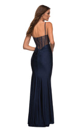 4 of 8 La Femme 30589 Dress Navy