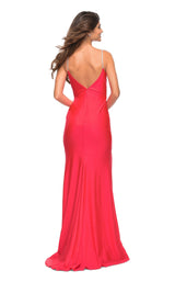 2 of 4 La Femme 30602 Dress Hot-Coral