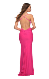 3 of 5 La Femme 30611 Dress Neon-Pink