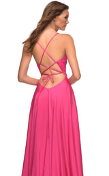 4 of 4 La Femme 30616 Dress Hot-Pink