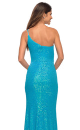 12 of 15 La Femme 30618 Dress Aqua