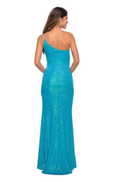 5 of 15 La Femme 30618 Dress Aqua