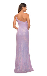 6 of 15 La Femme 30618 Dress Light-Periwinkle