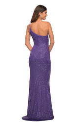 7 of 15 La Femme 30618 Dress Purple