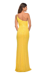 8 of 15 La Femme 30618 Dress Yellow