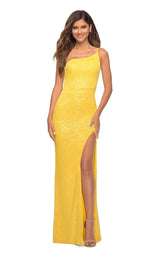 La Femme 30618 Dress Yellow