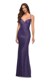 3 of 13 La Femme 30622 Dress Purple