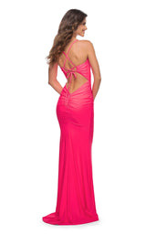 2 of 4 La Femme 30625 Dress Neon-Pink