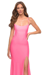 3 of 4 La Femme 30661 Dress Light-Coral