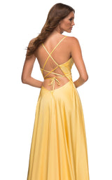 10 of 10 La Femme 30662 Dress Yellow