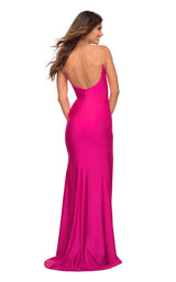 4 of 8 La Femme 30665 Dress Neon-Pink