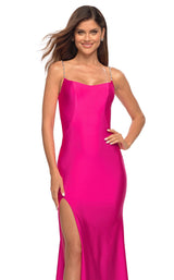 6 of 8 La Femme 30665 Dress Neon-Pink