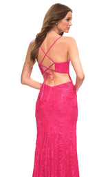 4 of 4 La Femme 30686 Dress Hot-Pink