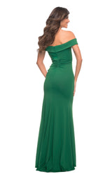 4 of 10 La Femme 30703 Dress Dark-Emerald