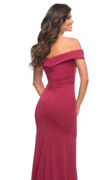 10 of 10 La Femme 30703 Dress Wine