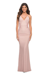 2 of 12 La Femme 30706 Dress Mauve