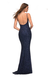 2 of 4 La Femme 30707 Dress Navy