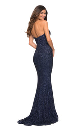 5 of 11 La Femme 30714 Dress Navy