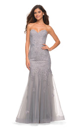 1 of 4 La Femme 30717 Dress Silver