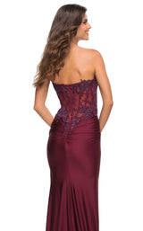 7 of 8 La Femme 30720 Dress Dark-Berry