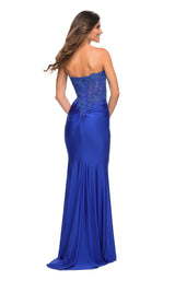 4 of 8 La Femme 30720 Dress Royal-Blue