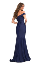 4 of 8 La Femme 30736 Dress Navy
