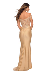 2 of 3 La Femme 30760 Dress Light-Gold
