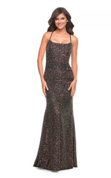 1 of 3 La Femme 30765 Dress Black