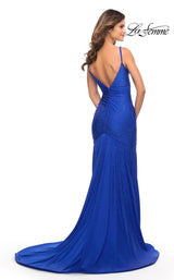 4 of 4 La Femme 30768 Dress Royal-Blue