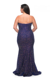 2 of 2 La Femme 30774 Dress Indigo