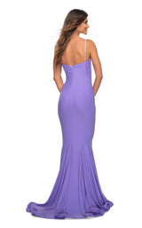 2 of 3 La Femme 30782 Dress Periwinkle