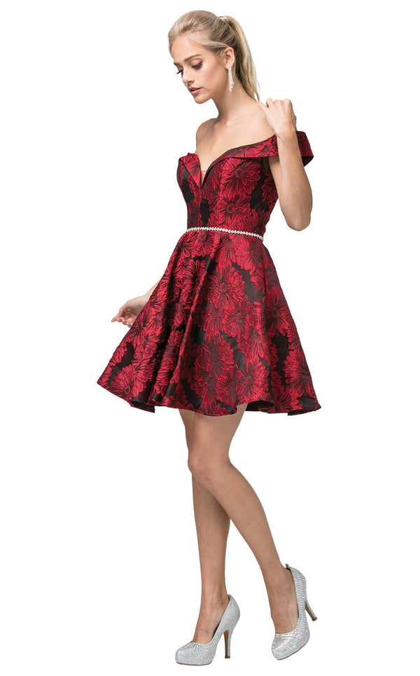 Dancing Queen 3096 Dress Burgundy