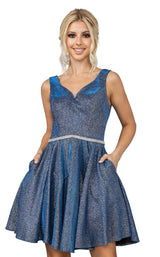 Dancing Queen 3142 Dress Royal-Blue