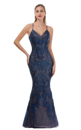 1 of 4 Nina Canacci 3164 Navy/Nude