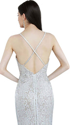 4 of 4 Jovani 3167 Silver