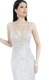 3 of 4 Jovani 3167 Silver