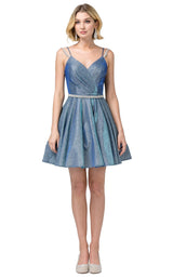 1 of 2 Dancing Queen 3173 Dress Blue