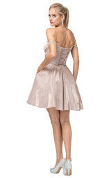2 of 2 Dancing Queen 3173 Dress Rose-Gold
