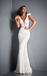 2 of 16 Jovani 3180 White